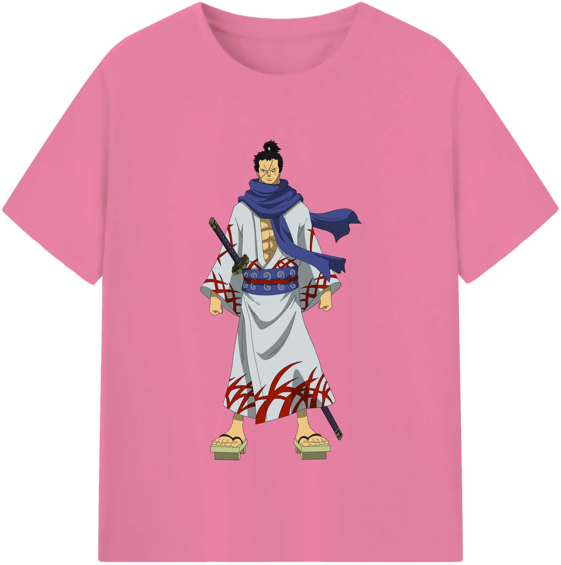 ワンピース ロロノア・ゾロ ONE PIECE Roronoa Zoro 綿100％半袖Tシャツ（フロントプリント）
